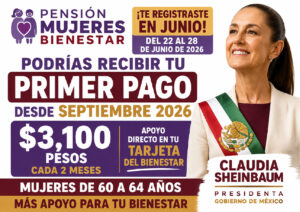 ¿Cuándo depositan el PAGO de septiembre por 2,400 pesos? Salario Rosa 2023-2024 17 ¿Te registraste en junio? Podrías recibir tu primer pago desde septiembre de la Pensión Mujeres Bienestar 2026