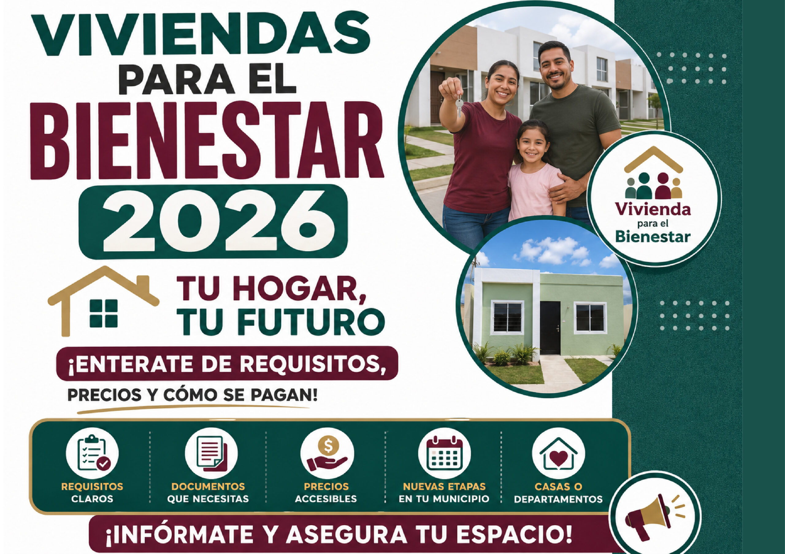 Viviendas para el Bienestar 2026: estos son los requisitos, documentos, precios y cómo se pagan las casas o departamentos