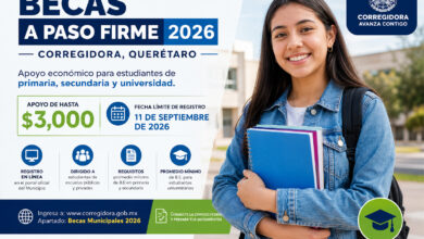 Becas A Paso Firme 2026 en Corregidora: apoyo de hasta $3,000, requisitos y fecha límite
