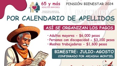 Así queda el calendario de pagos para el mes de julio de la Pension Bienestar 2024