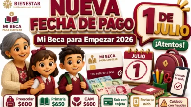 Nueva fecha de pago para Bienestar para Niñas y Niños, Mi Beca para Empezar 2026
