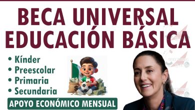 Apoyo mensual ¡Beca Universal para Educación Básica! Kínder, preescolar, primaria y secundaria: Claudia Sheinbaum