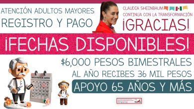 ¡DISPONIBLES! Recibes 36 mil pesos Fechas de pago y de registro de la Pensión Bienestar 2024