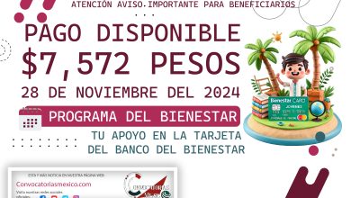 Nuevo pago de $7,572 pesos para este 28 de noviembre de este programa del Bienestar 2024