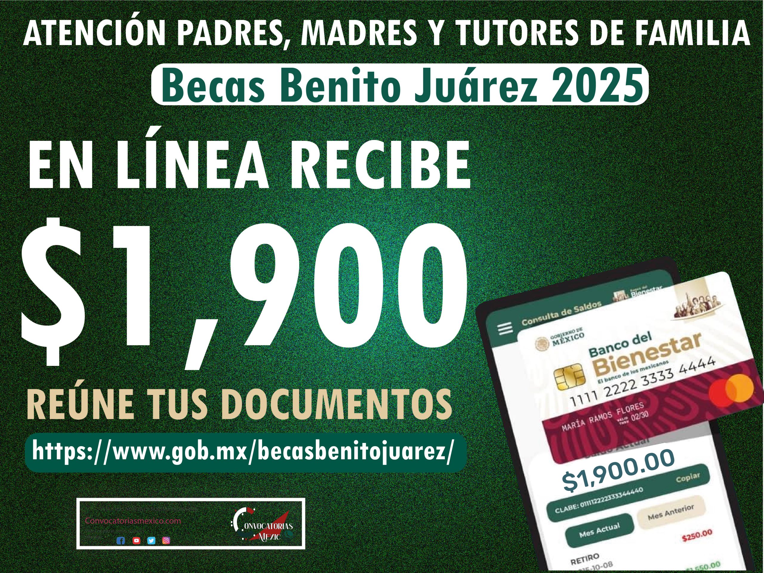 Alumnos de preparatoria y bachillerato En línea recibe $1,900 pesos de la Beca Benito Juárez 2025