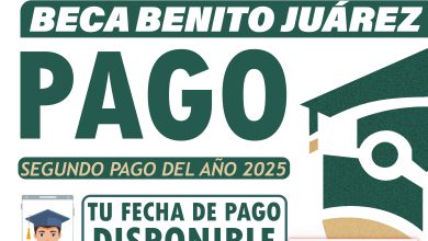 Beca Benito Juárez 2025 Estudiante tu segundo pago del año - Fecha Disponible