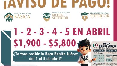 1, 2, 3, 4, 5 de abril pago para estos alumnos beneficiarios de la Beca Benito Juárez 2025