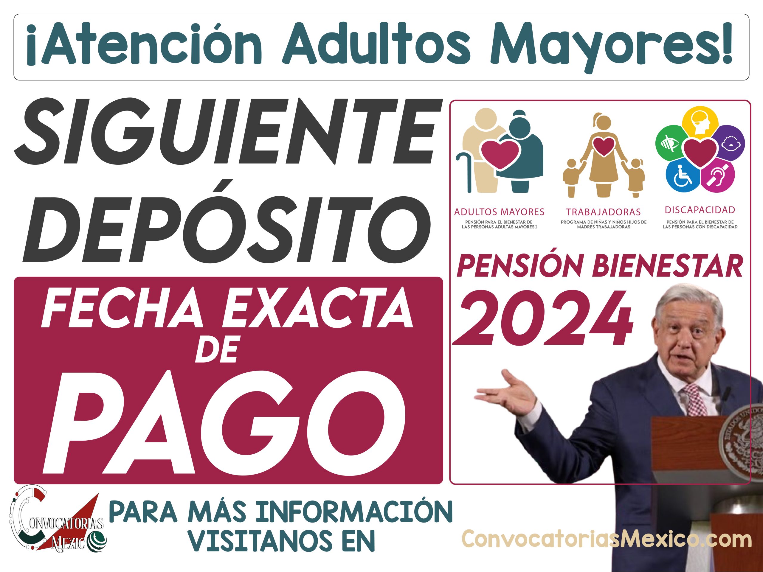 Fecha Exacta de Pago ¿Hasta cuando es el siguiente pago de la Pensión Bienestar?
