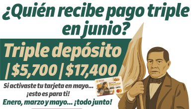 ¡Montos de hasta $5,700 y $17,400 en junio! ¿Te toca el pago triple? De la Beca Benito Juárez