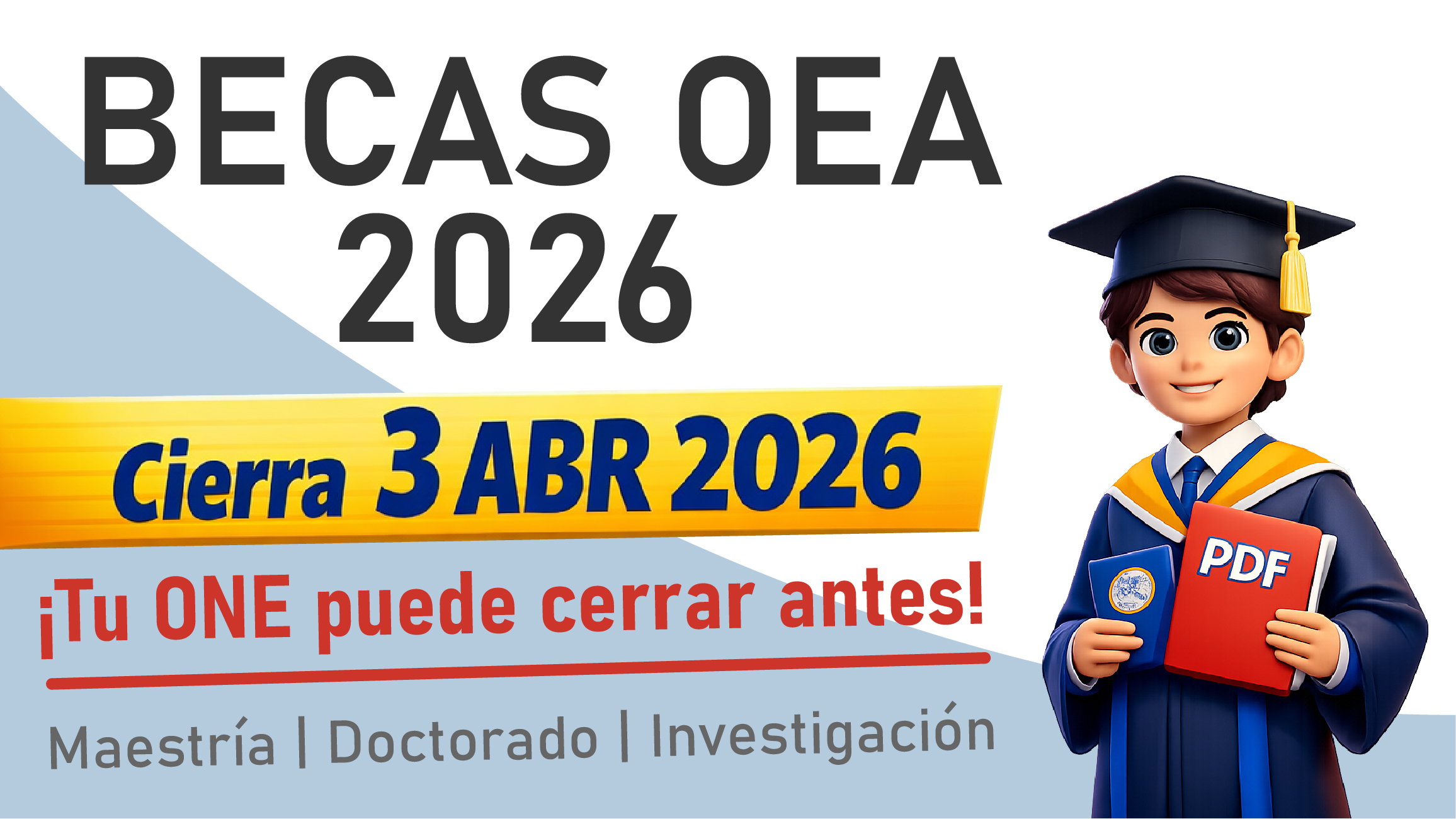 OEA lanza convocatoria de Becas Académicas de Postgrado 2026