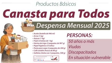 Convocatoria para recibir Depensa Mensual del programa Canasta para Todos