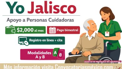 $2,000 pesos Apoyo a personas cuidadoras registro en línea para este 2026