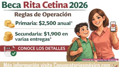 Reglas de operación de la Beca Rita Cetina 2026: detalles del programa y cómo funcionará durante el año