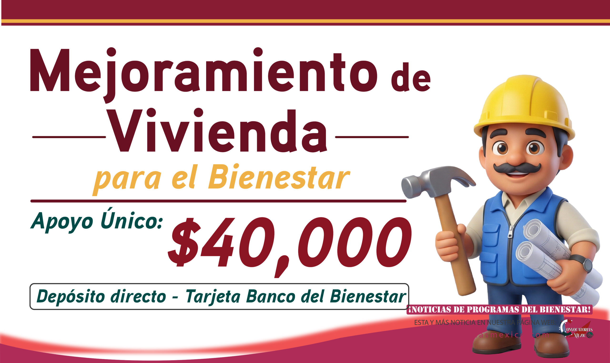 Programa de Mejoramiento de Vivienda para el Bienestar: el apoyo de 40 mil pesos