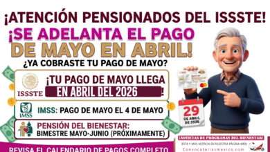 Se adelanta pago para estos adultos mayores: pensionados del ISSSTE cobran en abril; así quedan IMSS y Bienestar