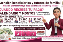 Pensión Bienestar mayo 2026: calendario de pagos por apellido y bimestres que faltan