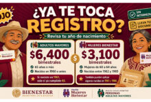 ¿a quién le toca y en qué año debió nacer? Registro a Pensiones del Bienestar abril-mayo 2026