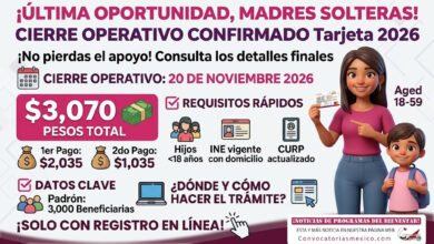 ¡Madres solteras! Recibe un apoyo total de $3,070 pesos realiza el registro en línea 2026