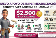 Jalisco Sí Pinta 2026: apoyo para impermeabilizar azoteas con paquete de hasta 40 m²