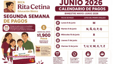 Beca Rita Cetina junio 2026: ¿quiénes reciben el pago en la segunda semana del calendario por apellidos?