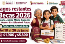Pagos restantes para estudiantes de la Beca Benito Juárez Media Superior y Jóvenes Escribiendo el Futuro 2026 12 Pagos restantes para estudiantes de la Beca Benito Juárez Media Superior y Jóvenes Escribiendo el Futuro 2026