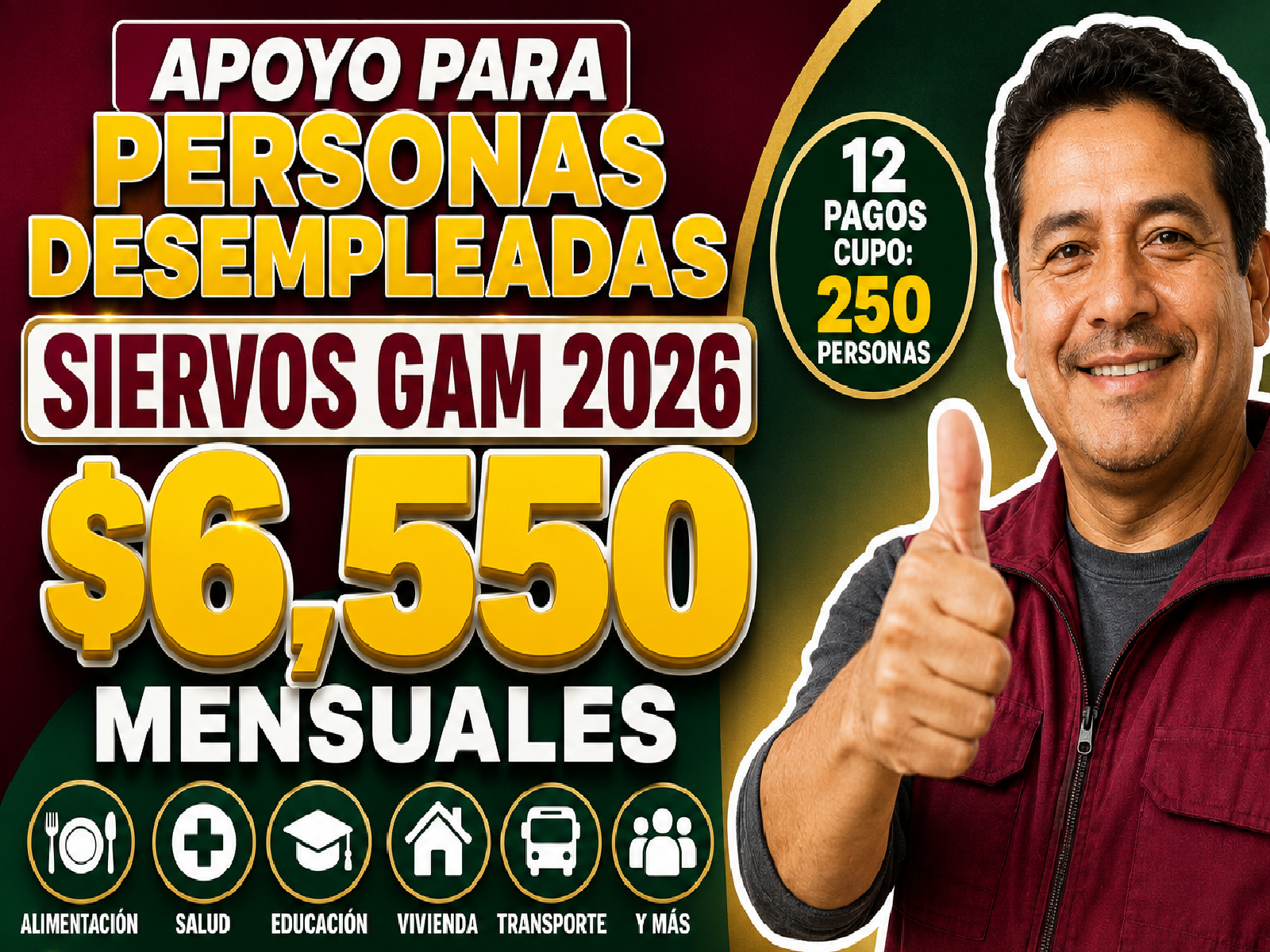 Apoyo para personas desempleadas en Gustavo A. Madero 2026: quiénes reciben $6,550 mensuales y cómo consultar nuevas convocatorias