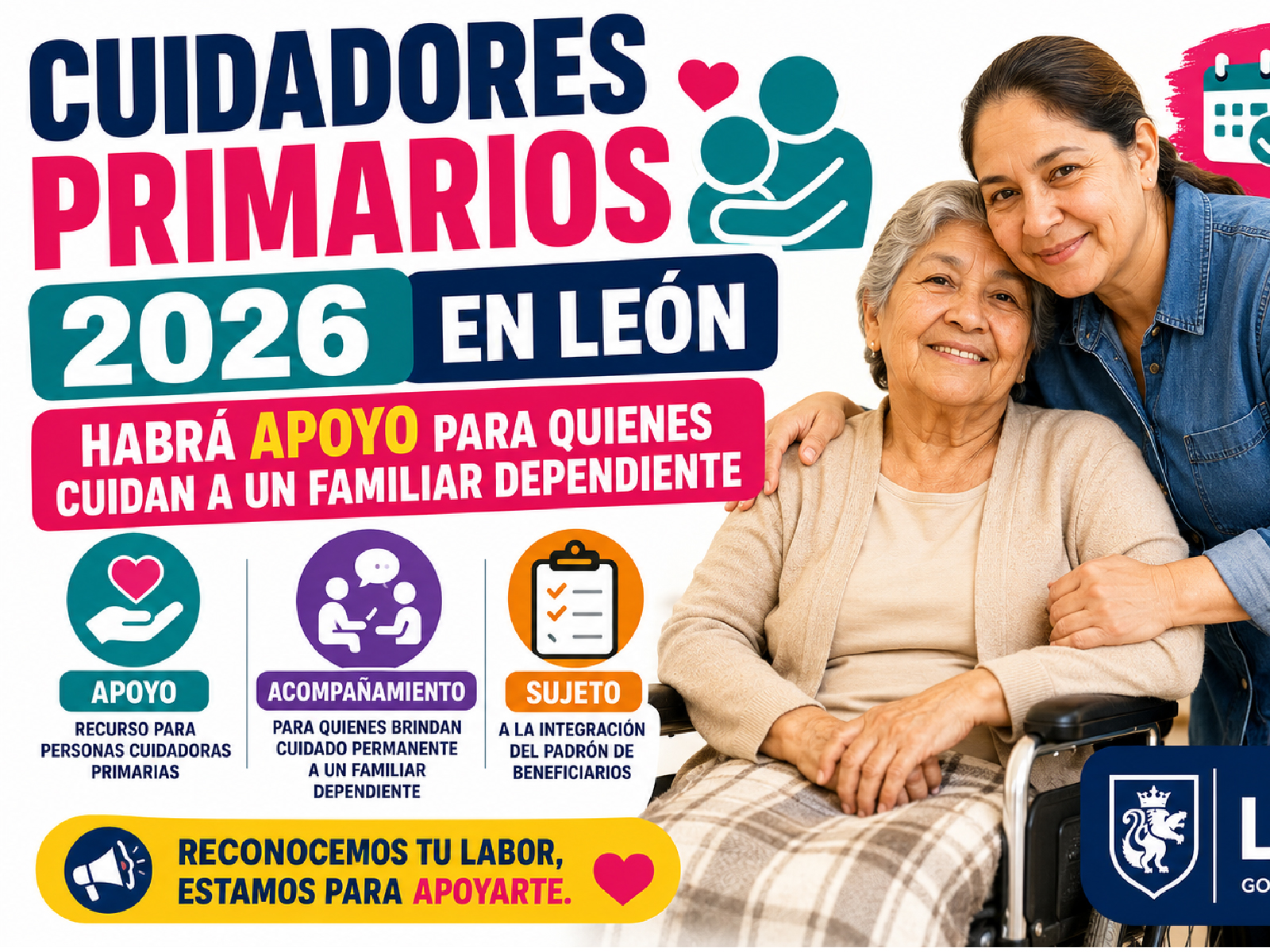 Cuidadores Primarios 2026 en León: Habrá apoyo para quienes cuidan a un familiar dependiente