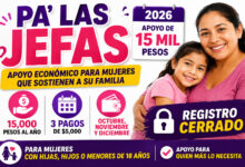 Pa’ las Jefas 2026: apoyo de 15 mil pesos, fechas de pago y situación del registro