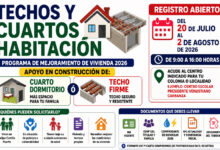 Techos y Cuartos Habitación 2026: registro abierto, requisitos y fecha límite en Felipe Carrillo Puerto