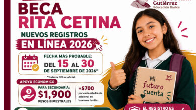 ¿Cuándo habrá nuevos registros en línea para la Beca Rita Cetina 2026? Esta es la fecha más probable para septiembre