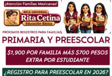 ¿Habrá registros para familias con hijos en primaria o preescolar para la Beca Rita Cetina en 2026? Esto se sabe