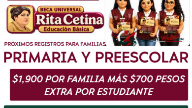 ¿Habrá registros para familias con hijos en primaria o preescolar para la Beca Rita Cetina en 2026? Esto se sabe