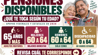 Pensiones disponibles en México en 2026: apoyos federales y estatales, requisitos, montos y próximas fechas de registro
