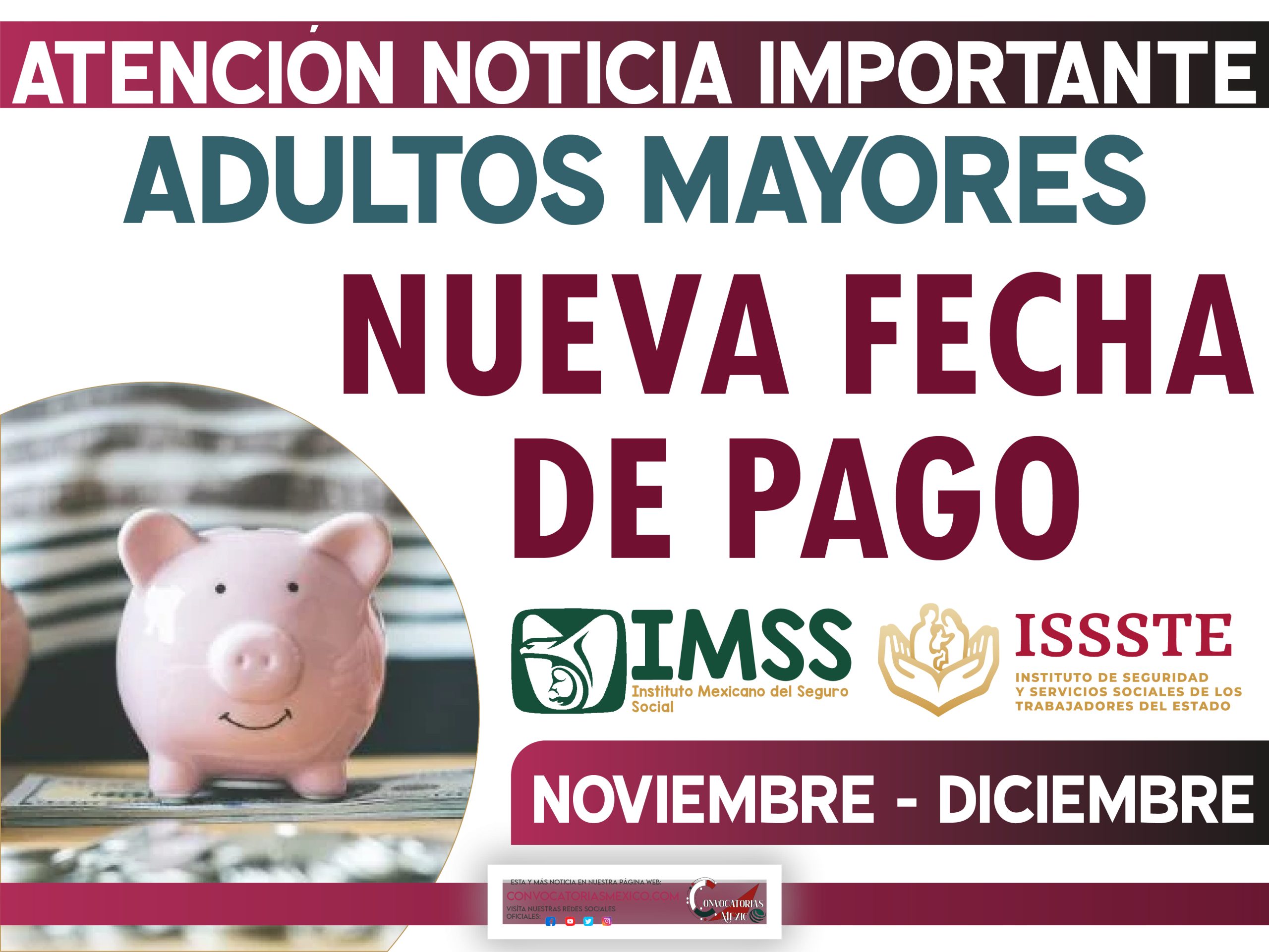 Fechas exactas de pago ¿Cuándo se realizarán los últimos depósitos del ISSSTE y del IMSS?