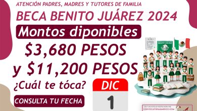 ¿Quiénes reciben 3 mil 680 y 11 mil 200 pesos por parte de la Beca Benito Juárez?
