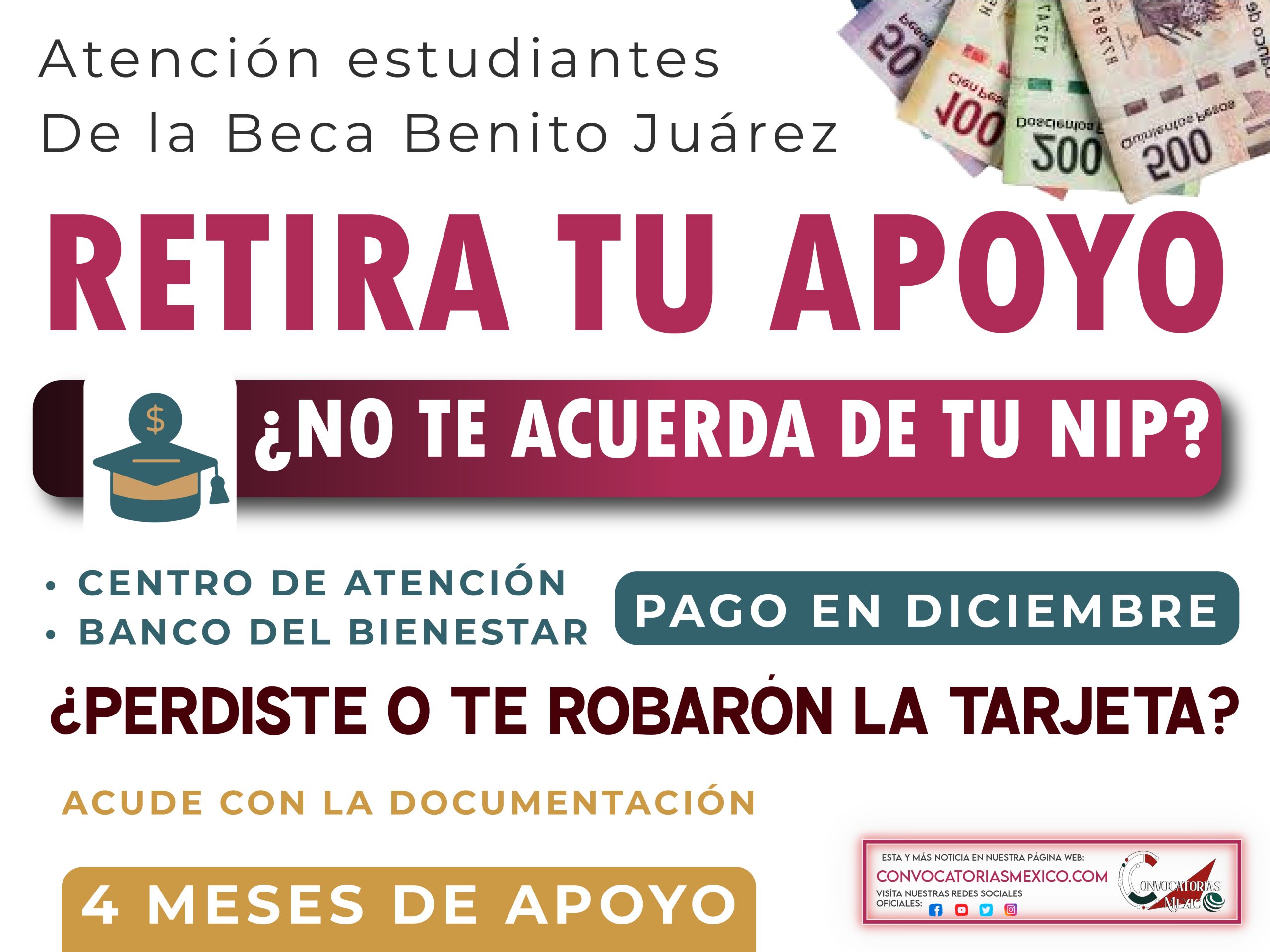 Retira tu apoyo con estos dígitos de tu tarjeta del Banco del Bienestar de la Beca Benito Juárez