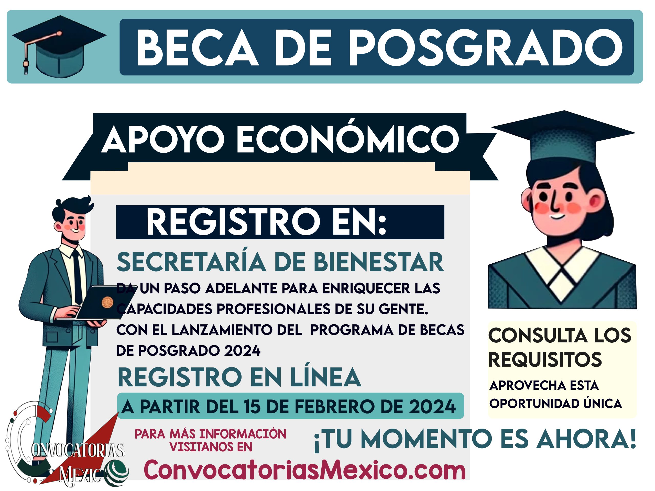 ¡Becas de Posgrado 2024! Realiza la Solicitud en Línea Secretaría de Bienestar Social Municipal