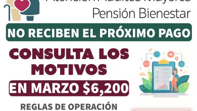 No reciben el pago de $6,200 pesos de la Pensión Bienestar estos son los motivos