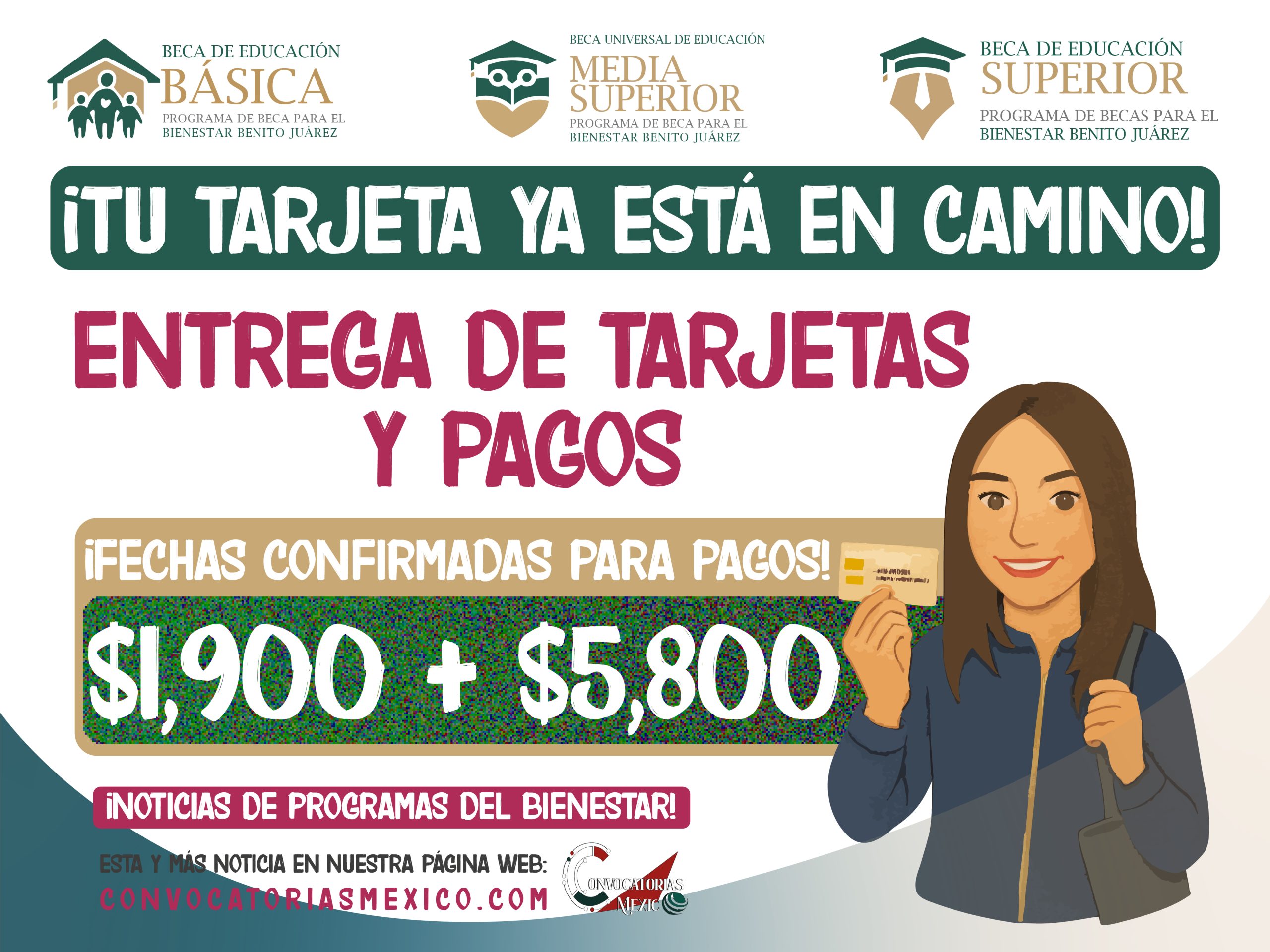 ¡$1,900 y $5,800 pesos! Consulta las fechas de entrega de tarjetas y los pagos de la Beca Benito Juárez