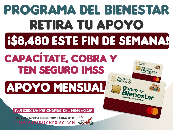 Este es el pago programa del bienestar que se realizará este fin de semana en mayo