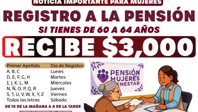 Si tienes de 60 a 64 años ya puedes recibir $3,000 pesos de la Pensión Mujeres Bienestar