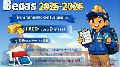 Beca Transformando con tus sueños $1,000 pesos durante 9 meses