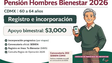 Pensión Hombres Bienestar (60 a 64 años) en 2026, así será el registro y la incorporación