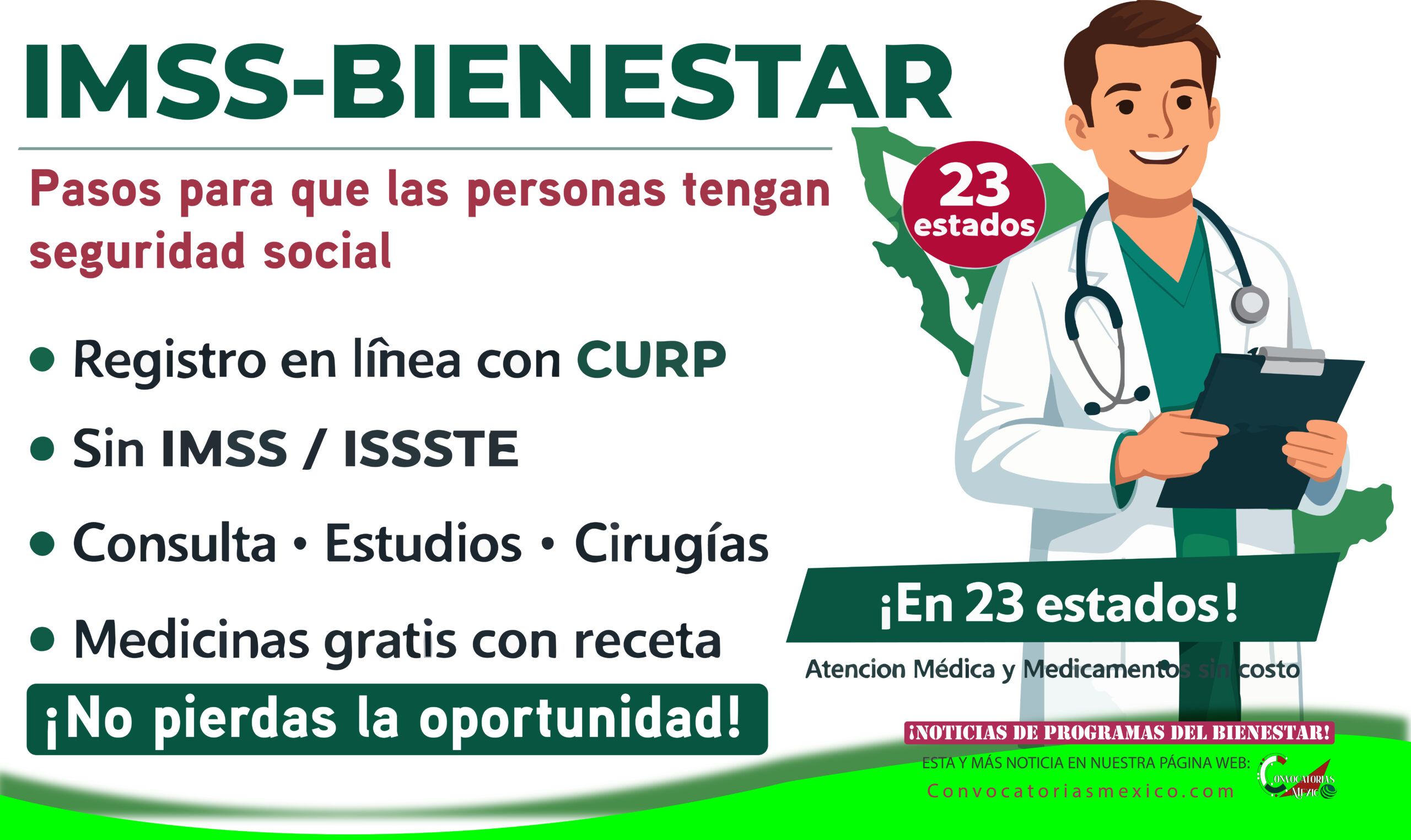 IMSS-Bienestar: cómo registrarte y qué servicios/medicinas son gratis si no tienes seguridad social Introducción