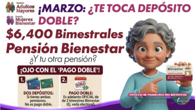 ¿TE TOCA DEPÓSITO DOBLE? Pago en marzo de la Pensión Bienestar y pensión del IMSS o ISSSTE