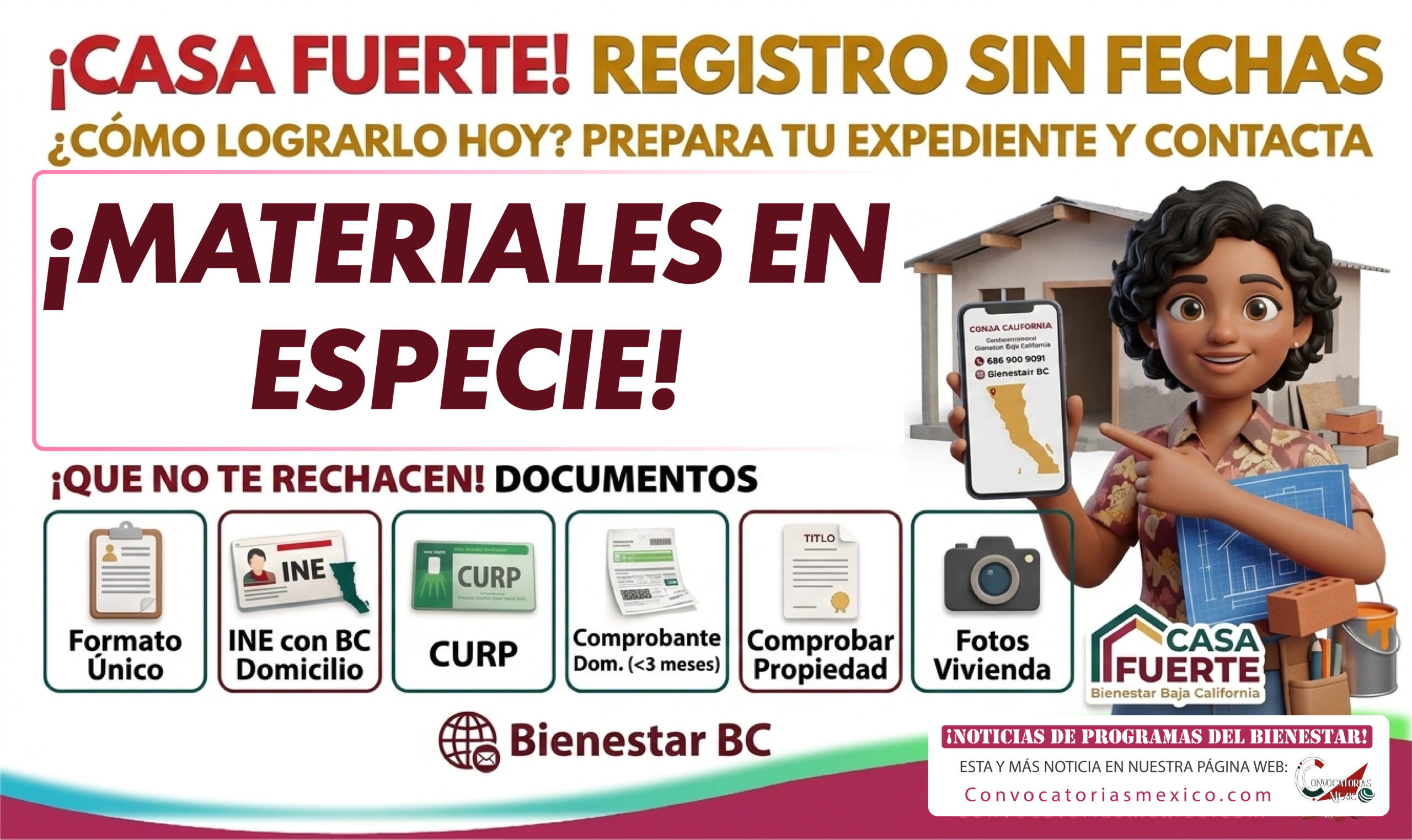 Casa Fuerte: materiales para rehabilitar o dignificar vivienda y cómo hacer el registro