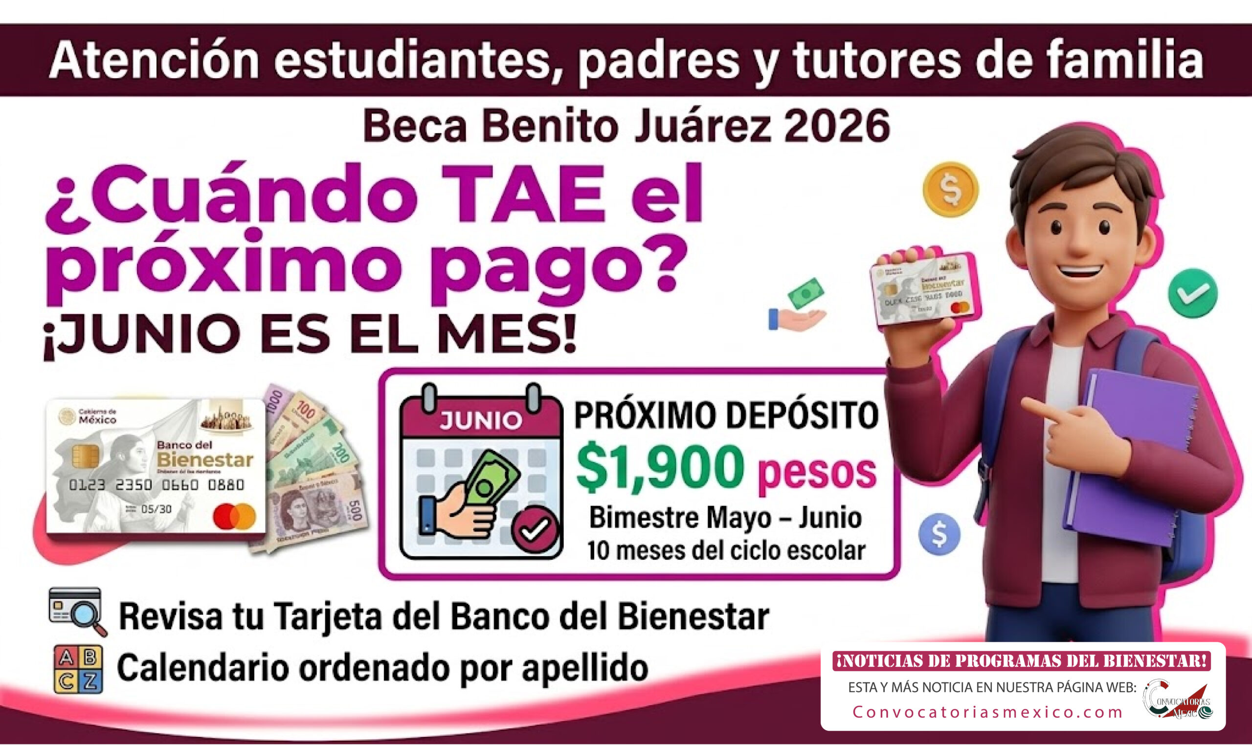 ¿Cuándo regresan los pagos de la Beca Benito Juárez? El siguiente depósito sería en junio