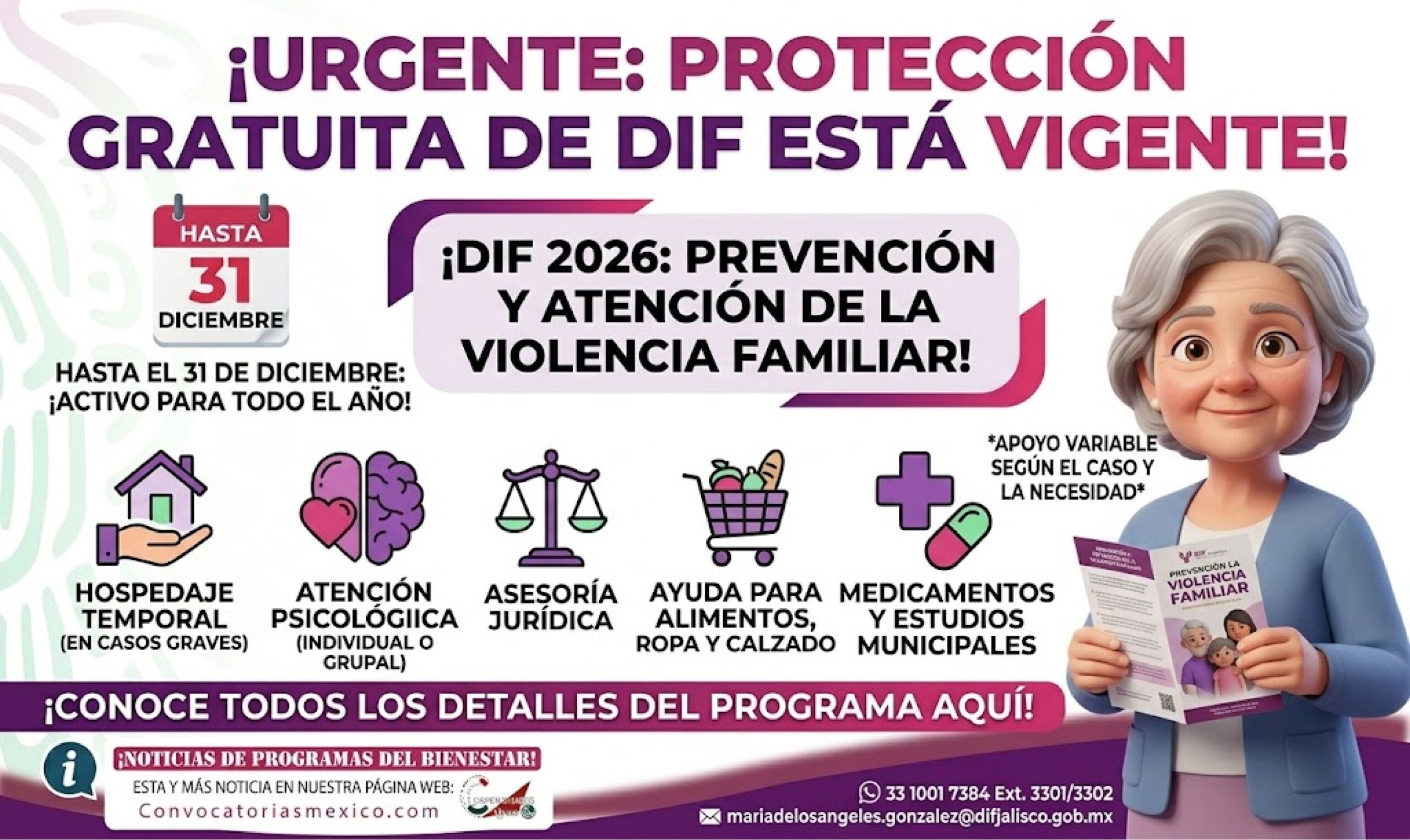 DIF Jalisco 2026: programa de Prevención y Atención a la Violencia Familiar estará vigente hasta el 31 de diciembre