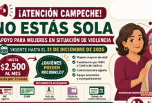 No Estás Sola Campeche 2026: apoyo social para mujeres estará vigente hasta el 31 de diciembre