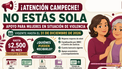 No Estás Sola Campeche 2026: apoyo social para mujeres estará vigente hasta el 31 de diciembre